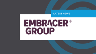 Embracer Group logo.