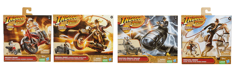 Action Figure Indiana Jones 6,3 Cm Con Zaino E Accessori - Worlds Of Adventure, Per Bambini 4+ Anni