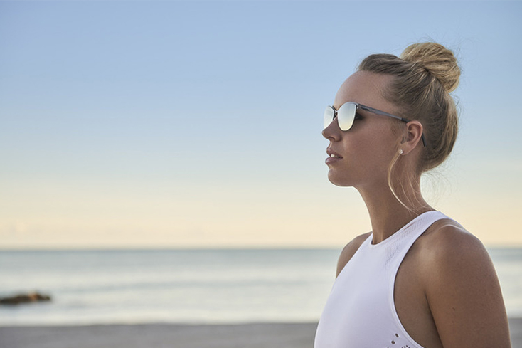 Tennis Champ Wozniacki Swings into Eyewear Tennis Champ Wozniacki Swings into Eyewear