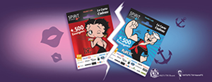Betty Boop, Popeye Inspire Pre-Paird Cards in France