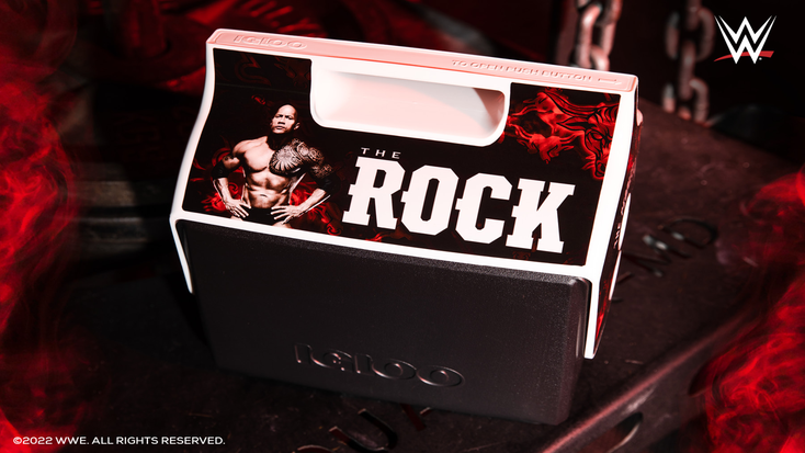 The Rock Igloo cooler. The Rock Igloo cooler.