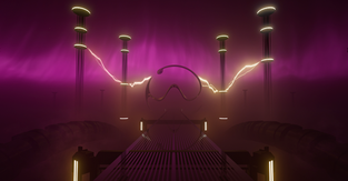 A  "Chromatica"-themed backdrop from the Lady Gaga Music Pack