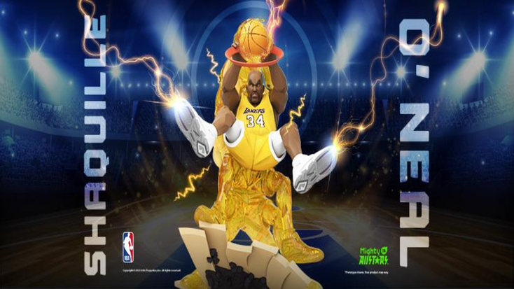 Image of the Shaq collectable from Mighty Jaxx. Image of the Shaq collectable from Mighty Jaxx.