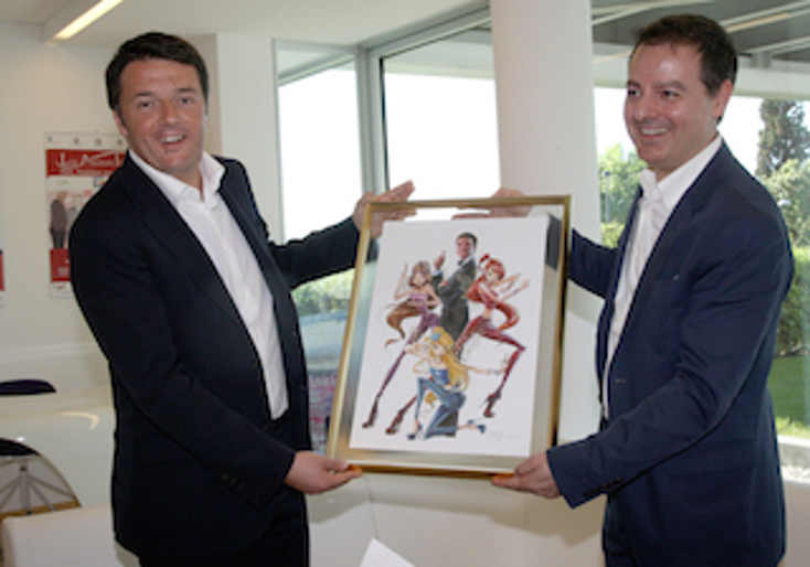 Italian Premier Visits Rainbow HQ Italian Premier Visits Rainbow HQ