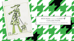 The Houndstoothless pattern from Christian Siriano.