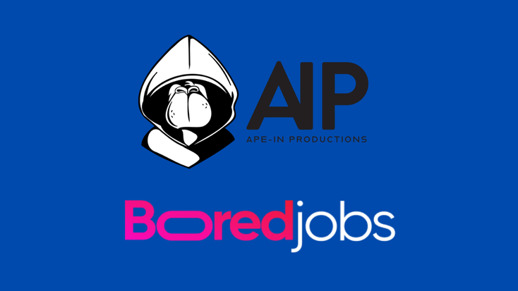 Promotional image for BoredJobs.com and Ape-In Productions. Promotional image for BoredJobs.com and Ape-In Productions.