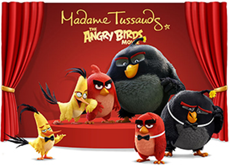 Angry Birds Pose for Madame Tussauds