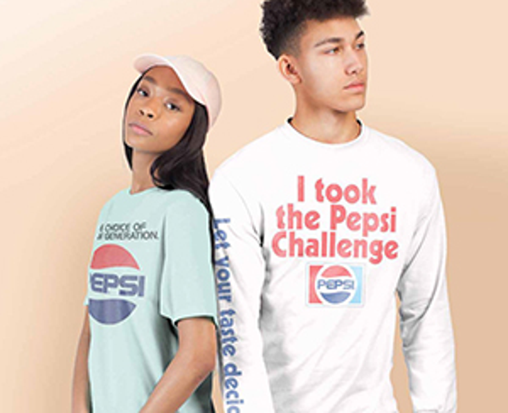 PepsiCo Sodas Inspire Apparel Line PepsiCo Sodas Inspire Apparel Line