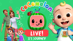 Promotional image for CoComelon Live: JJ's Journey."