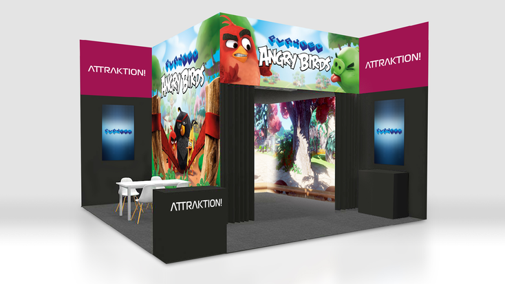 Immersive Angry Birds platform on Playneo