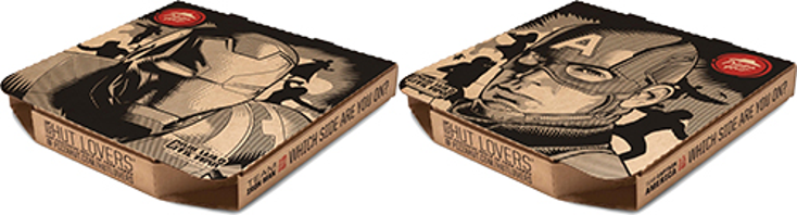 Captain America Dines with Pizza Hut Captain America Dines with Pizza Hut