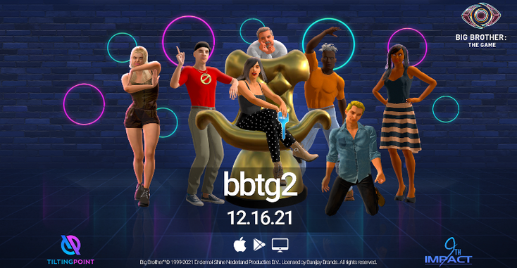 A promotional screen for "Big Brother: The Game 2"