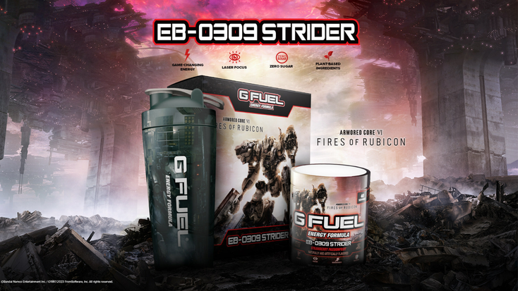 Armored Core Vi: Fires of Rubicon G Fuel drink.