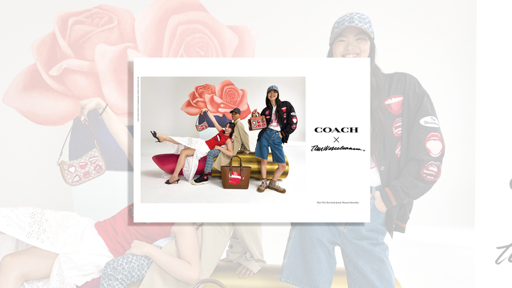 Designs from the Coach and Tom Wesselmann collection, including purses and jackets. Designs from the Coach and Tom Wesselmann collection, including purses and jackets.