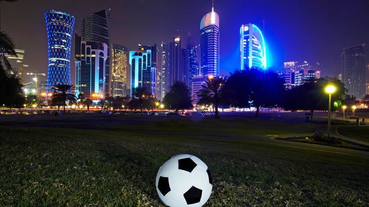 Skyline of the West Bay, Doha, Qatar. Skyline of the West Bay, Doha, Qatar.