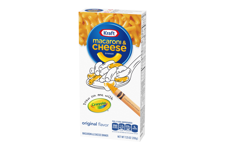 Crayola, Kraft Get Cheesy with Special Mac & Cheese Boxes