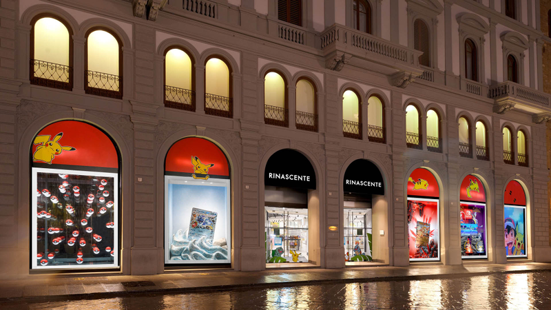 Pokémon-themed Rinascente store window