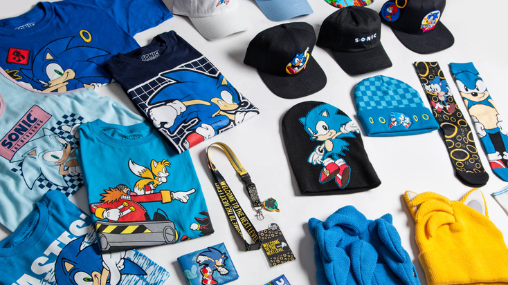 Assorted “Sonic” merchandise from Bioworld