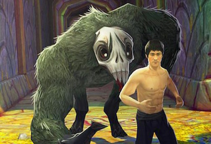 Bruce Lee Takes on 'Temple Run' Bruce Lee Takes on 'Temple Run'