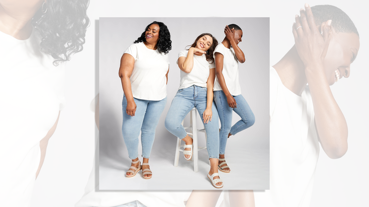 Models wearing Form & Line. Models wearing Form & Line.