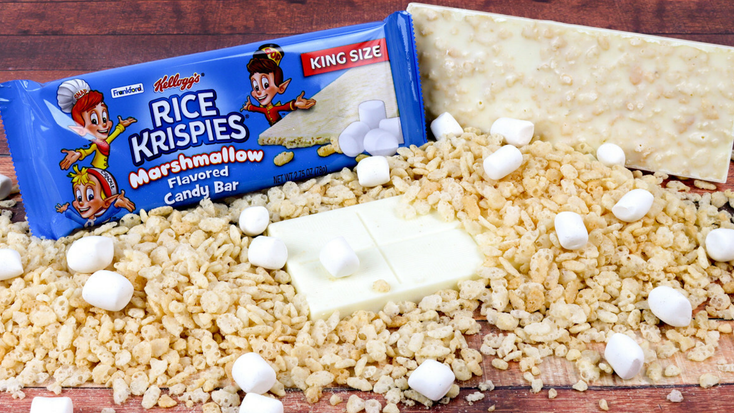 Rice Krispies candy bar. Rice Krispies candy bar.