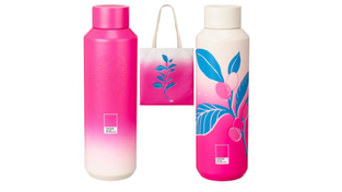 Starbucks + Pantone drinkware and accessories in knockout pink