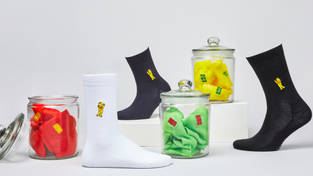 All sock colorways in the collection.