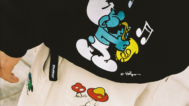 Smurfs x Butter Goods sweatshirt and pants
