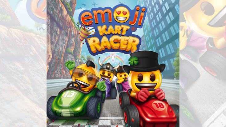 Promotional image for “emoji Kart Racer.” Promotional image for “emoji Kart Racer.”