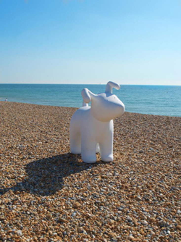 Snowdog Sculptures Decorate U.K. Streets