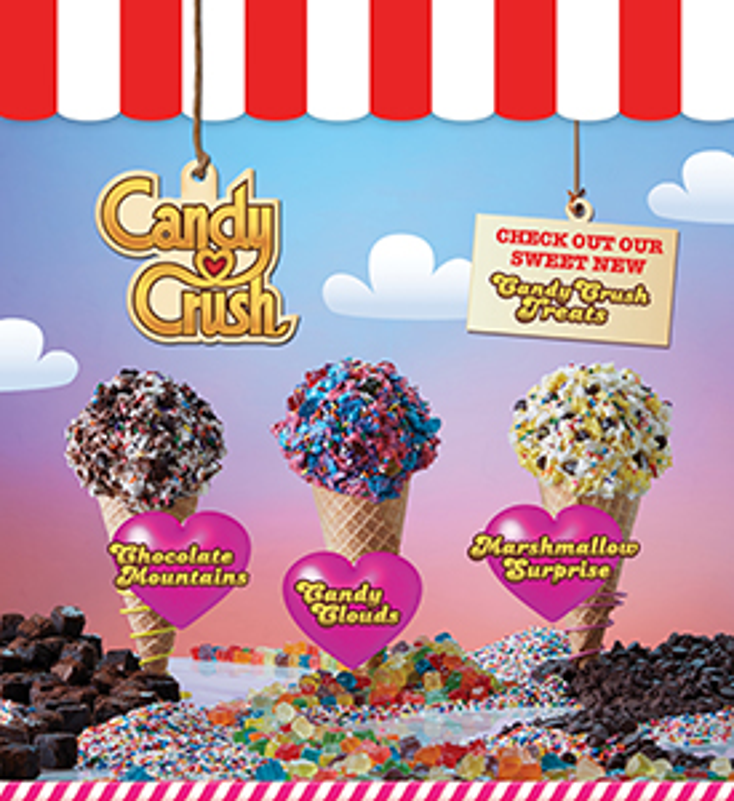 ‘Candy Crush’ Inspires Marble Slab Creamery ‘Candy Crush’ Inspires Marble Slab Creamery
