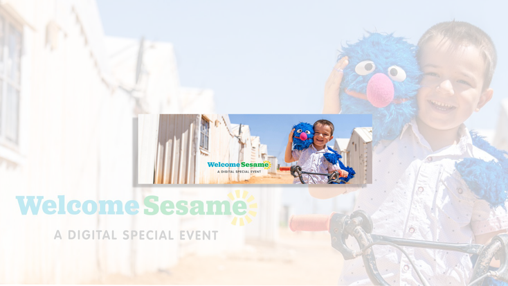 Promotional image for the "Welcome Sesame" campaign, featuring Grover. Promotional image for the "Welcome Sesame" campaign, featuring Grover.