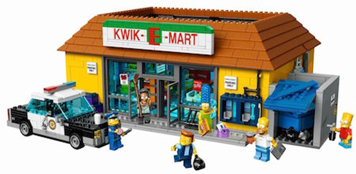 LEGO Plans Kwik-E-Mart Simpsons Set LEGO Plans Kwik-E-Mart Simpsons Set