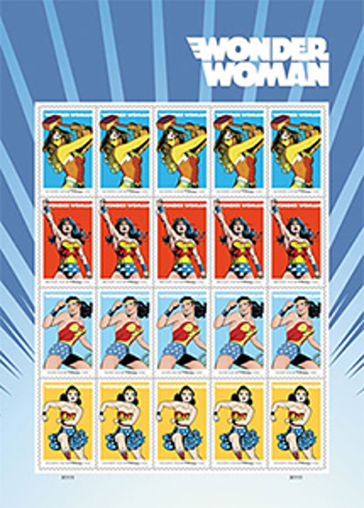 Wonder Woman Soars onto Stamps Wonder Woman Soars onto Stamps