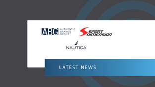 Authentic Brands Group, Nautica and Sport Dimension logos, respectively. 