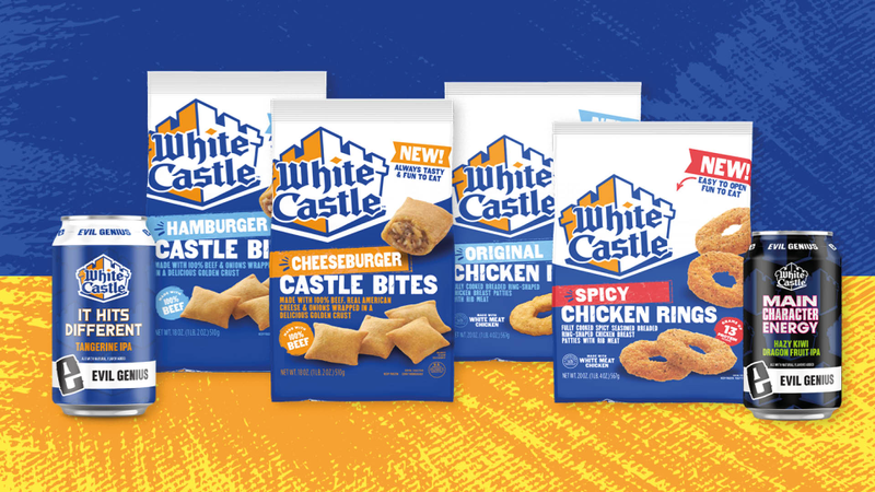 White Castle x Evil Genius Beer and Castle Bites White Castle x Evil Genius Beer and Castle Bites