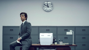 Adam Scott as Mark S. in “Severance.”