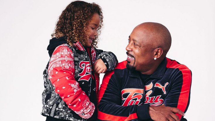 Daymond John and Minka John wearing the FUBU and Haus of Jr. collection. Daymond John and Minka John wearing the FUBU and Haus of Jr. collection.