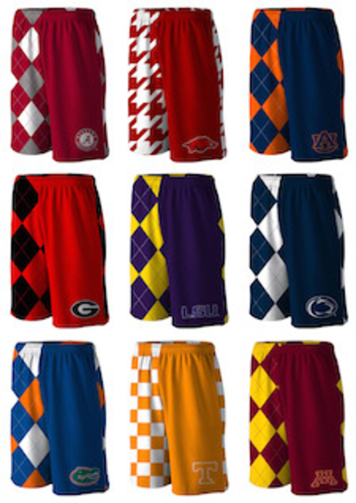 Loudmouth Unveils NCAA Gym Shorts