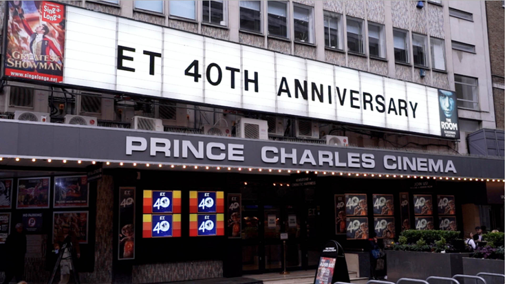Celebration at Prince Charles Cinema for “E.T. The Extra-Terrestrial.”