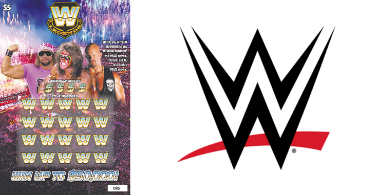 A WWE-inspired scratch-off game A WWE-inspired scratch-off game
