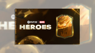 "FIFA" Ultimate Team and Marvel logo.