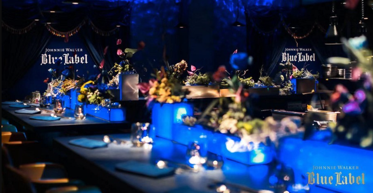 A scene from the 'Blue Table Experience' in Shanghai, China