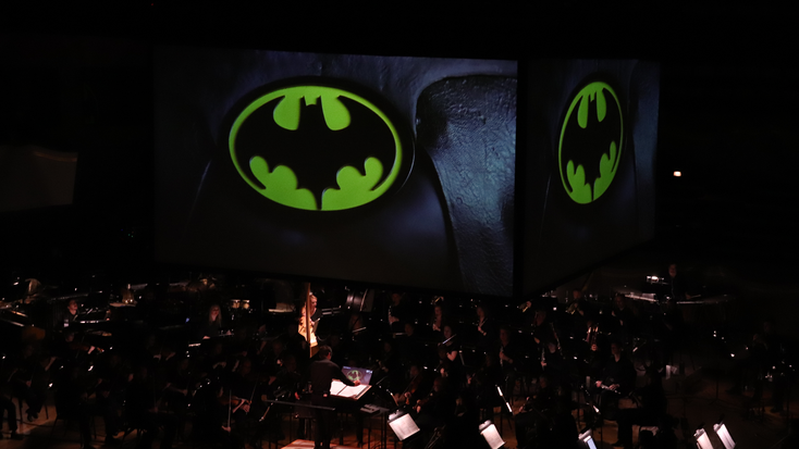 A “Batman” concert showing. 