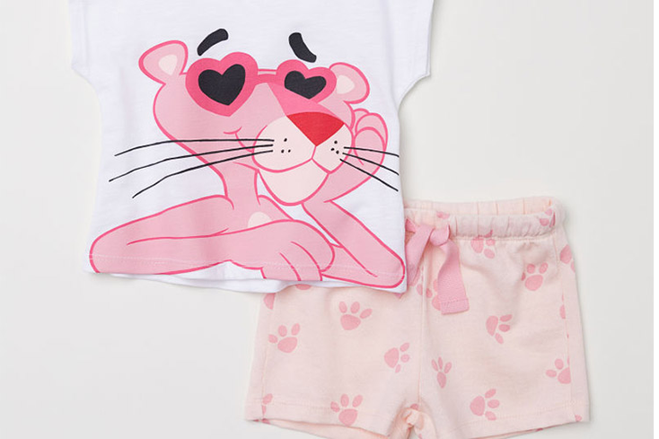 The Pink Panther Leaves Prints on H&M The Pink Panther Leaves Prints on H&M