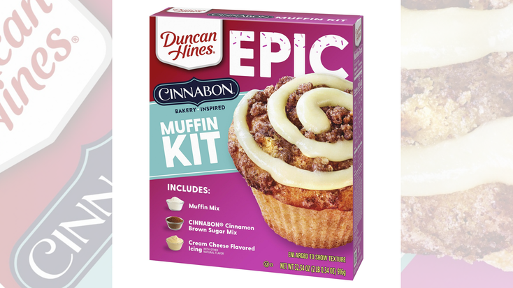 Duncan Hines Cinnabon muffin mix. 