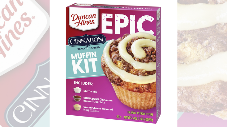 Duncan Hines Cinnabon muffin mix. Duncan Hines Cinnabon muffin mix.