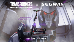 Promotional image for the Segway x Transformers limited-edition series.