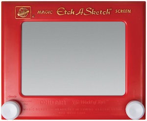 Amazon.com: Etch A Sketch, Original Magic Screen, 86% Recycled Plastic,  Sustainably-Minded Classic Kids Creativity Toys for Boys & Girls Ages 3+ :  Toys & Games