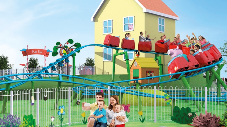 Daddy Pig's Rollercoaster, Peppa Pig Theme Park, Merlin Entertainments Daddy Pig's Rollercoaster, Peppa Pig Theme Park, Merlin Entertainments